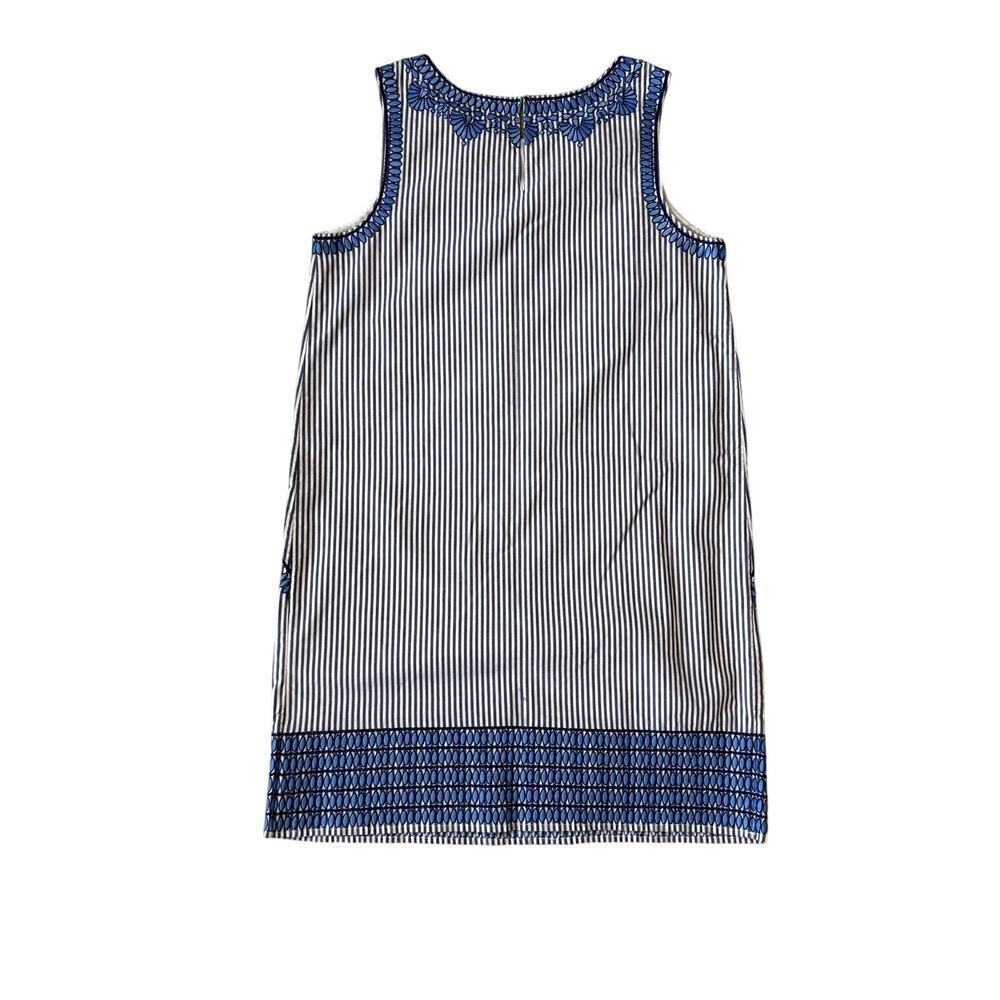 NWT Vineyard Vines Cisco Blue Blue and White Striped Embroidered Dress Size 4 - Picture 6 of 6